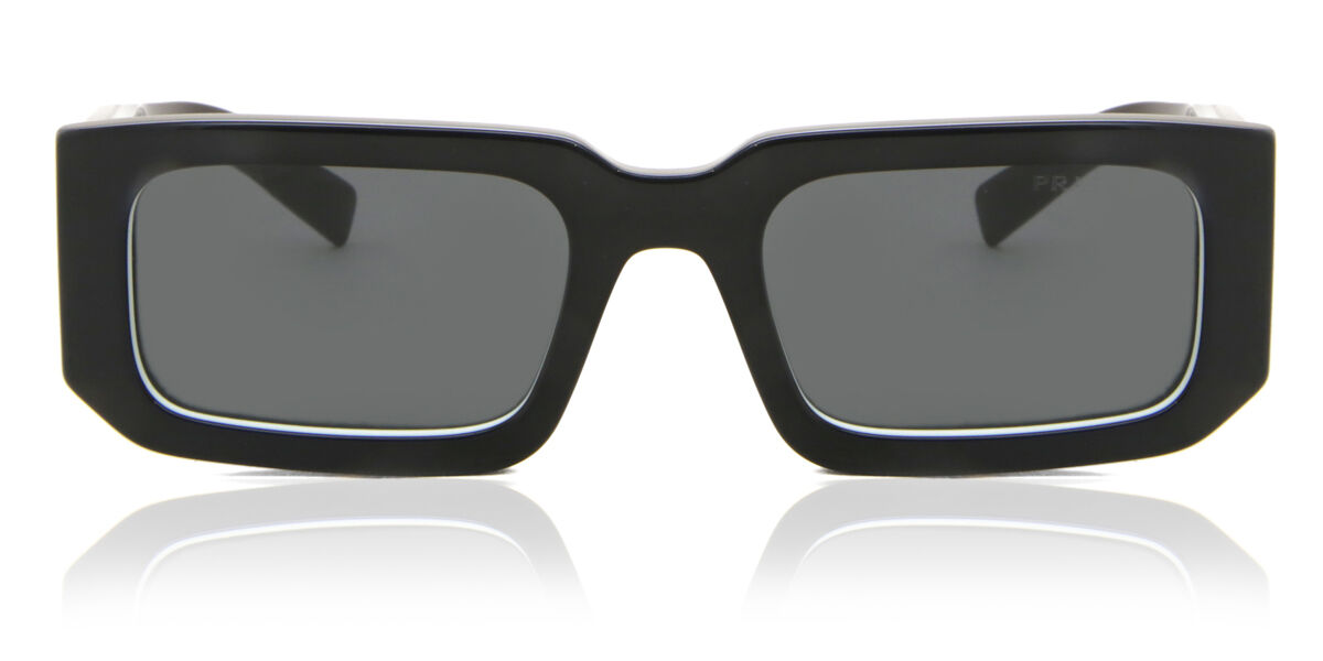 Prada PR 06YS 09Q5S0 Rectangle Black Sunglasses | SmartBuyGlasses