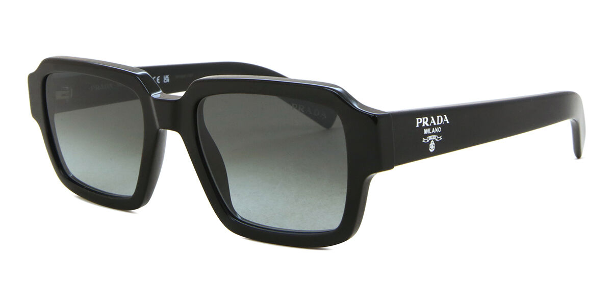 Prada PR 02ZS 1AB06T Square Black Sunglasses | SmartBuyGlasses Canada