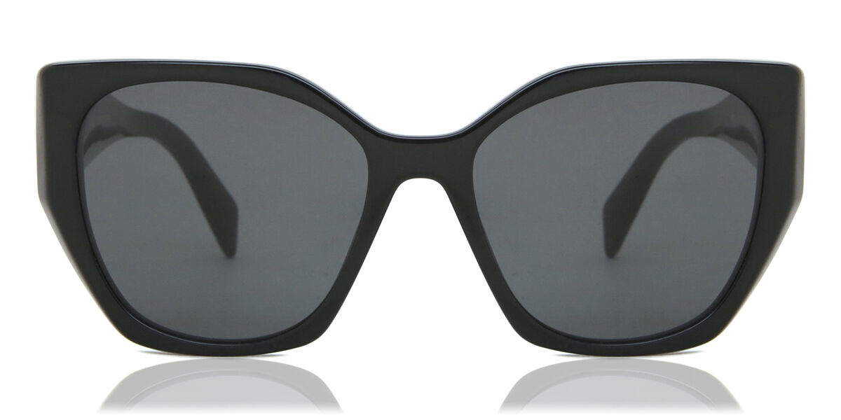 PRADA サングラス SPR 19W-F 1AB-5S0 Prada PR 19ZS 1AB5S0 Cat Eye Black Sunglasses | SmartBuyGlasses Canada