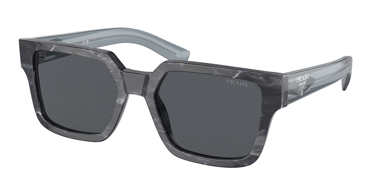 Prada PR 03ZSF Asian Fit 13F07T Square Graphite Grey Stone