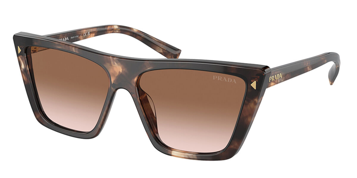 Prada PR 21ZSF Asian Fit 07R0A6 Cat Eye Caramel Tortoise