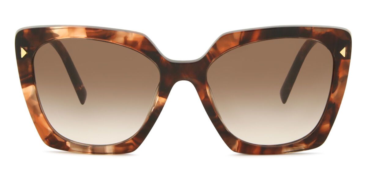 Prada PR 23ZS 07R0A6 Cat Eye Caramel Tortoise Sunglasses