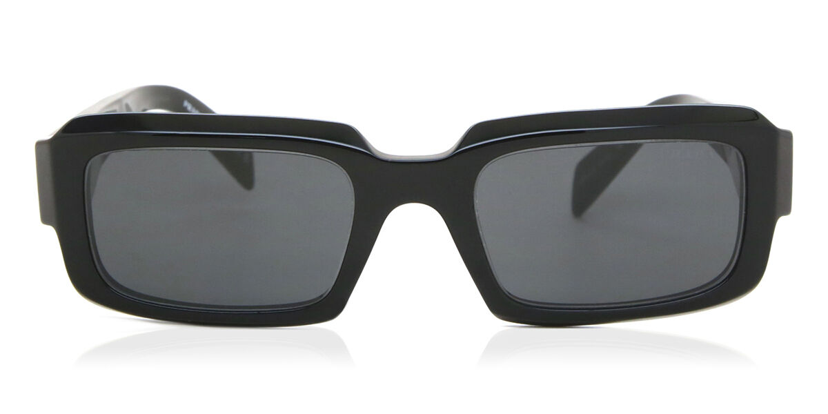 Prada PR 27ZS 16K08Z Rectangle Black Sunglasses | SmartBuyGlasses