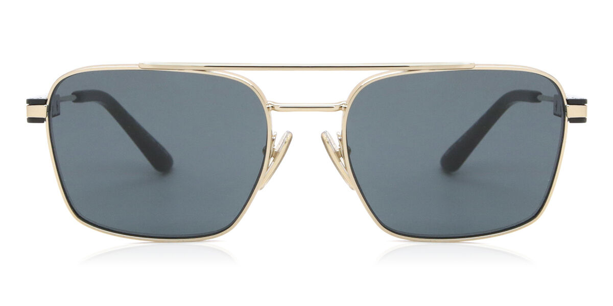 Prada PR 67ZS ZVN09T Pilot Pale Gold Sunglasses | SmartBuyGlasses