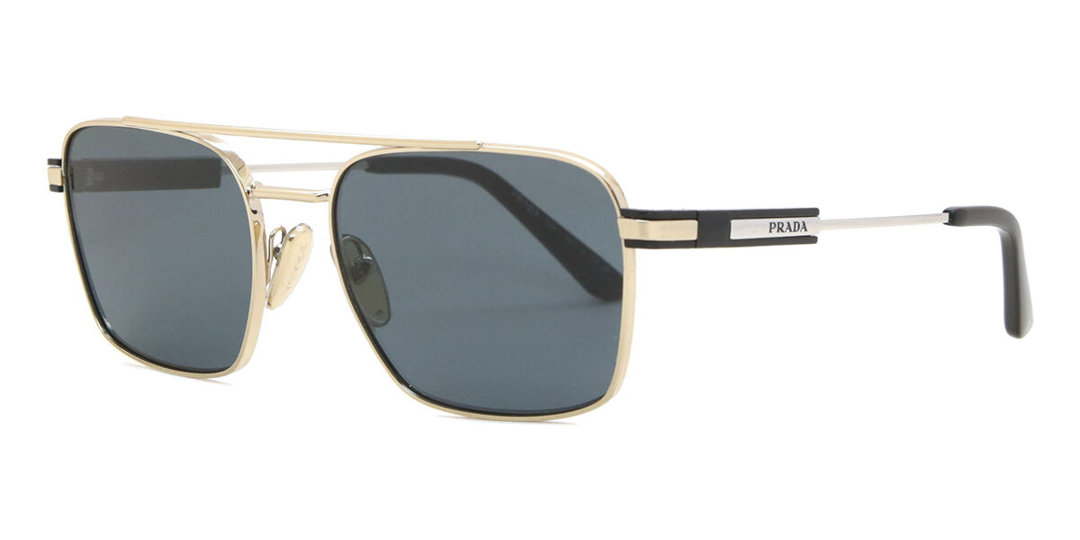 Prada PR 67ZS ZVN09T Pilot Pale Gold Sunglasses | SmartBuyGlasses