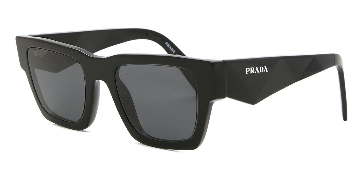 Prada PR A06S 16K08Z Square Black Sunglasses | SmartBuyGlasses Canada