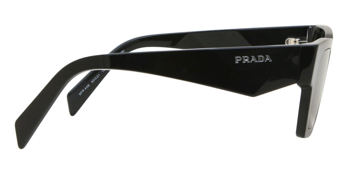 Prada PR A06S 16K08Z Square Black Sunglasses | SmartBuyGlasses Canada