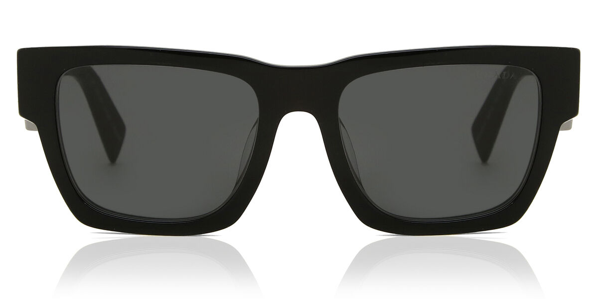 Prada PR A06SF Asian Fit 16K08Z Square Black Sunglasses