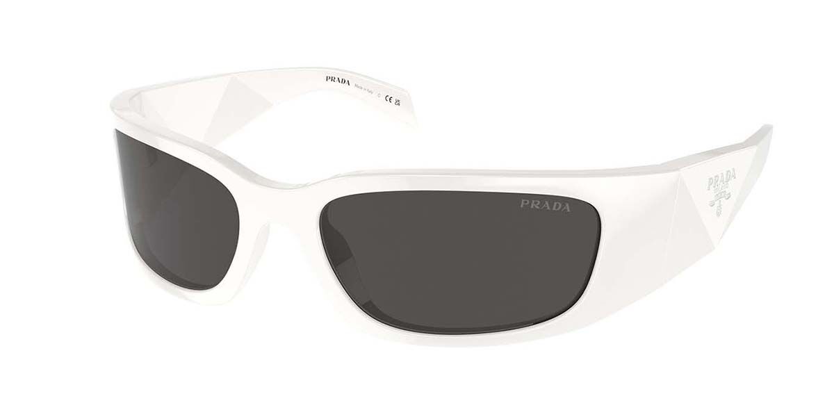 Prada PR A19S 1AB5S0 Wraparound Black Sunglasses | SmartBuyGlasses