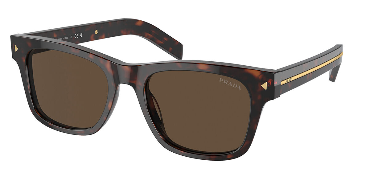 Prada PR A17S 17N70F Square Radica Tortoise Sunglasses