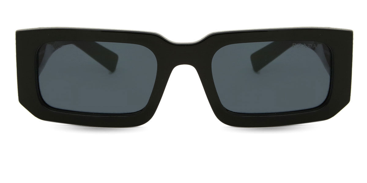Prada PR 06YS 16K2K1 Rectangle Black Sunglasses | SmartBuyGlasses