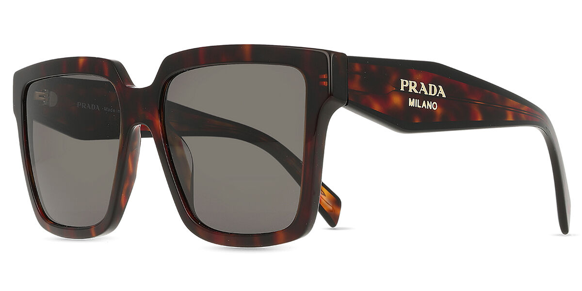 Prada PR 24ZS 17N40L Square Root Tortoise Sunglasses