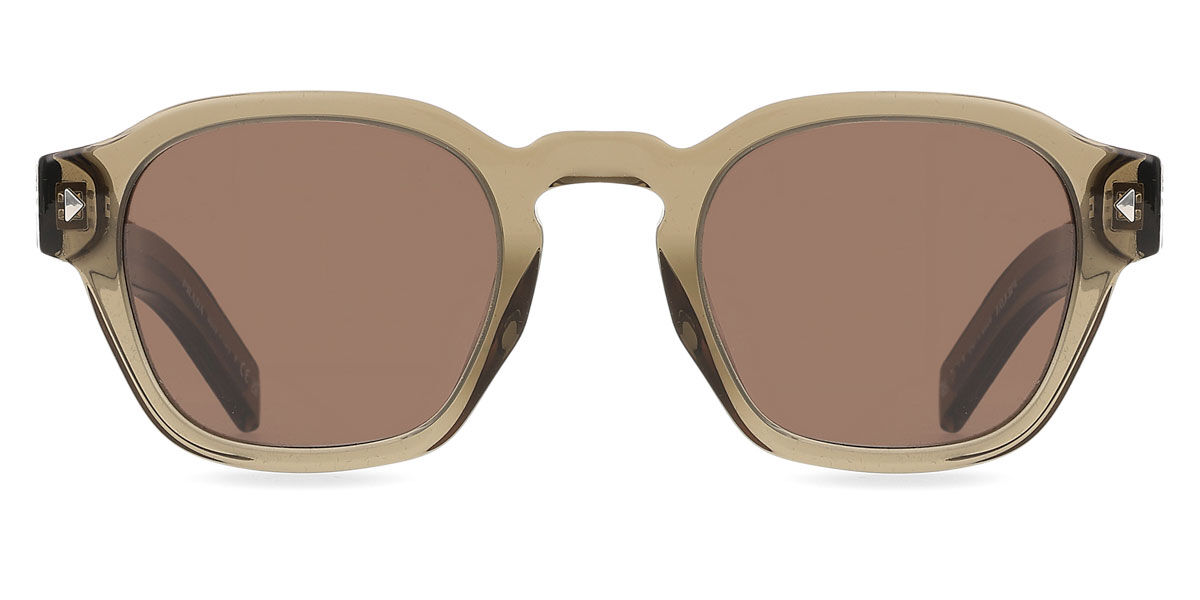 Prada PR A16S 18T70F Square Transparent Earth Green/Brown