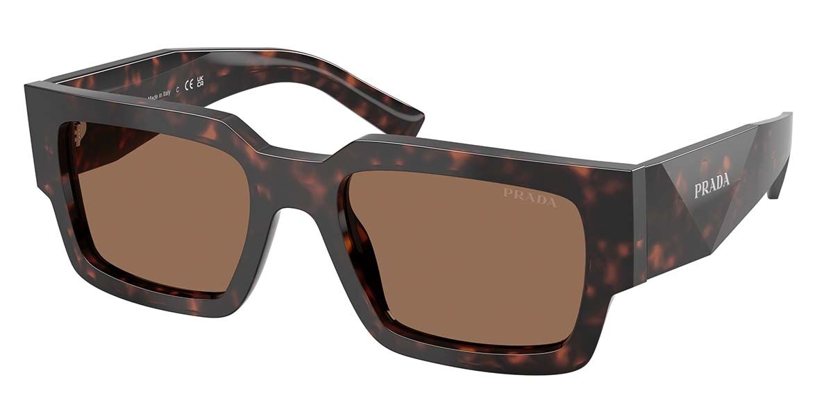 Prada PR B17S 17N06B Square Root Tortoise Sunglasses