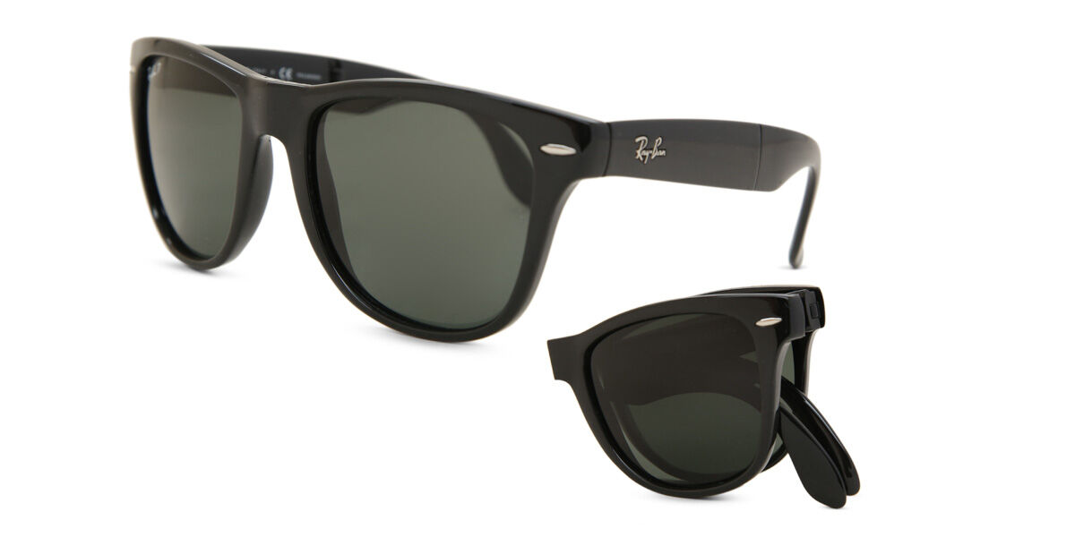 Ray-Ban RB4105 Wayfarer Folding Polarized 601/58 Square Black