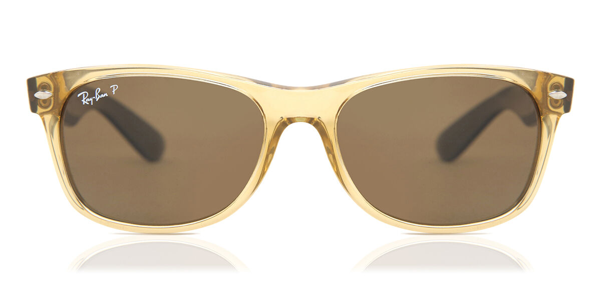 Ray-Ban RB2132 New Wayfarer Polarized 945/57 Square Brown