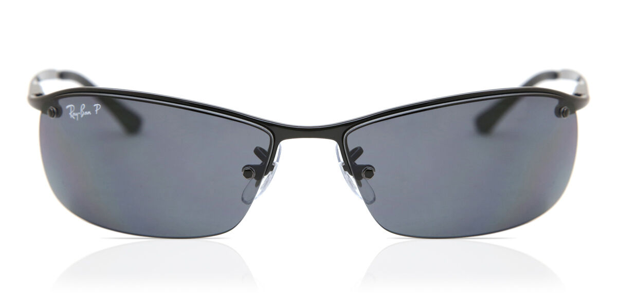 Ray-Ban RB3183 Top Bar 002/81 Wraparound Black Sunglasses