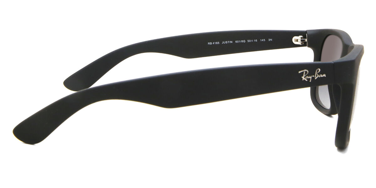 Ray-Ban RB4165 Justin 601/8G Square Matte Black Sunglasses