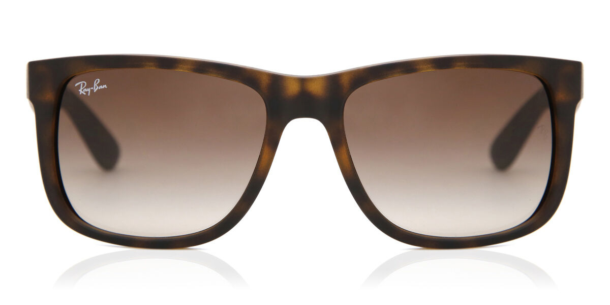 Ray-Ban RB4165 Justin 710/13 Square Rubber Light Havana Sunglasses