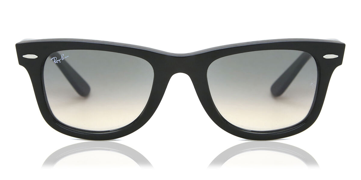 ど*送様 Ray-Ban Wayfarer RB2140-F 901/32 Ray-Ban RB2140 Original Wayfarer 901/32 Square Black Sunglasses