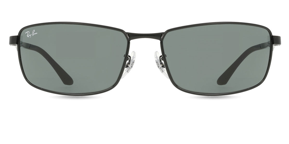 Ray-Ban RB3498 Active Lifestyle 002/71 Rectangle Black Sunglasses