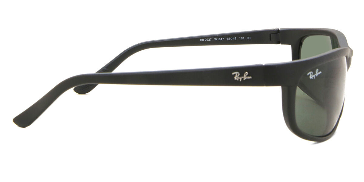 Ray-Ban RB2027 Predator 2 W1847 Wraparound Matte Black Sunglasses