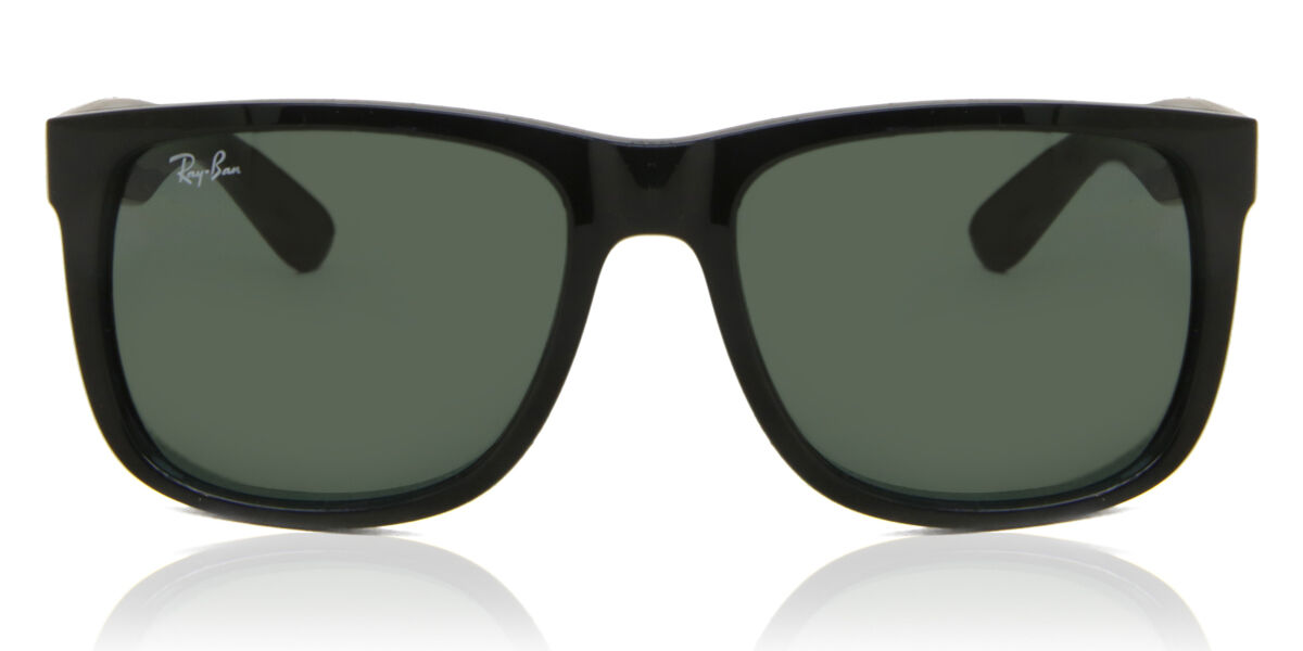 Ray-Ban RB4165 Justin 601/71 Square Glossy Black Sunglasses