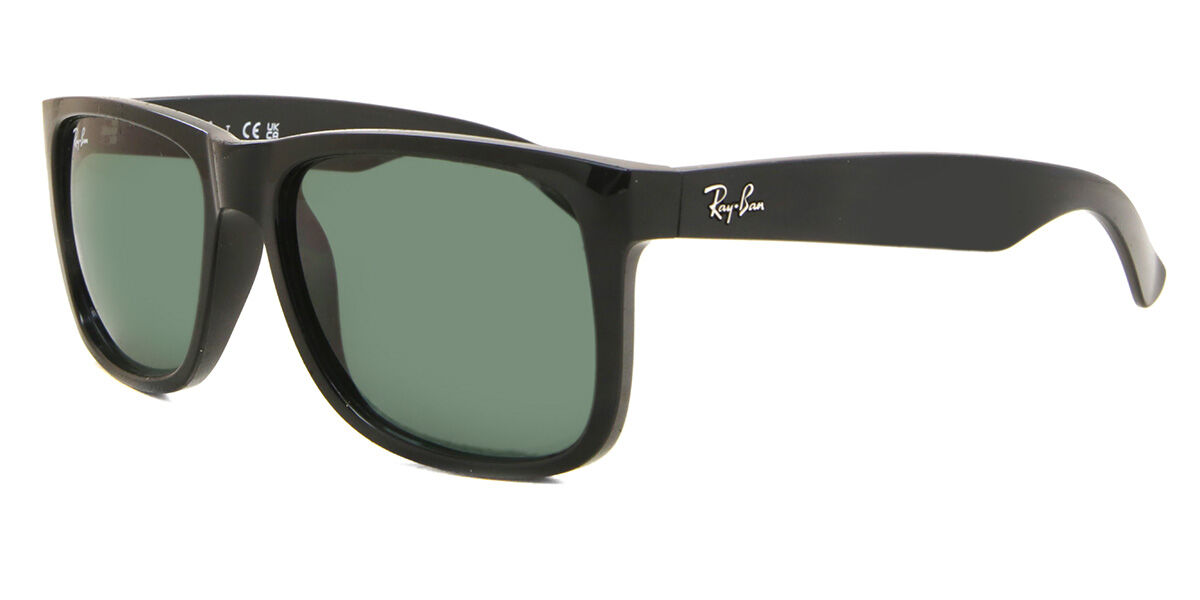 Ray-Ban RB4165 Justin 601/71 Square Glossy Black Sunglasses