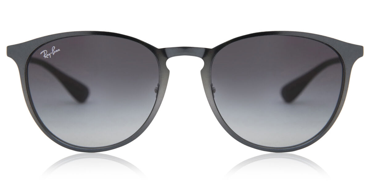 Ray-Ban RB3539 Erika Metal 192/8G Oval Metallic Grey Sunglasses