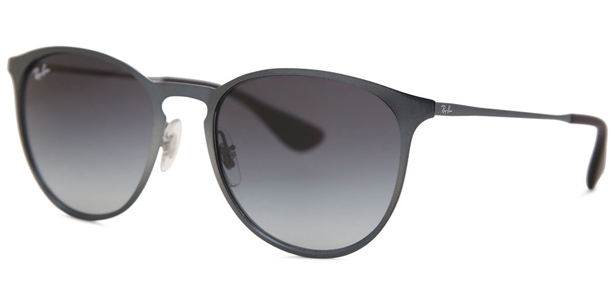 Ray-Ban RB3539 Erika Metal 192/8G Oval Metallic Grey Sunglasses