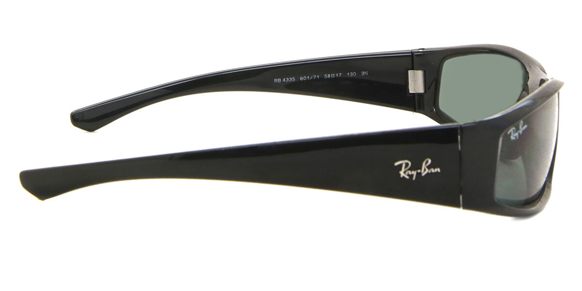 Ray-Ban RB4335 601/71 Rectangle Black Sunglasses | SmartBuyGlasses