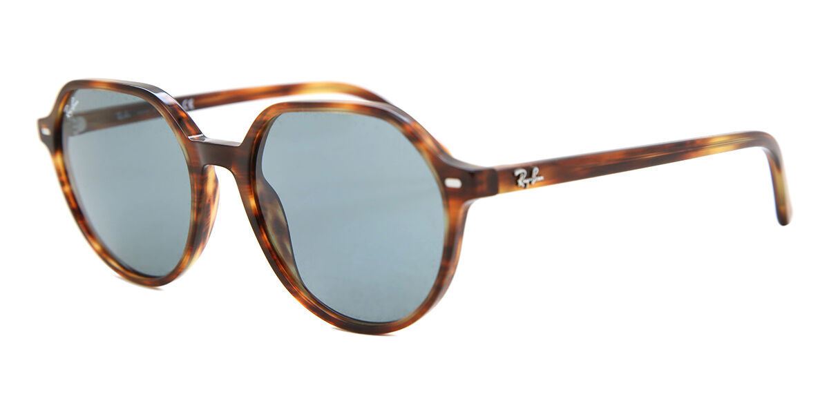 Ray-Ban RB2195 Thalia 954/62 Oval Striped Havana Sunglasses