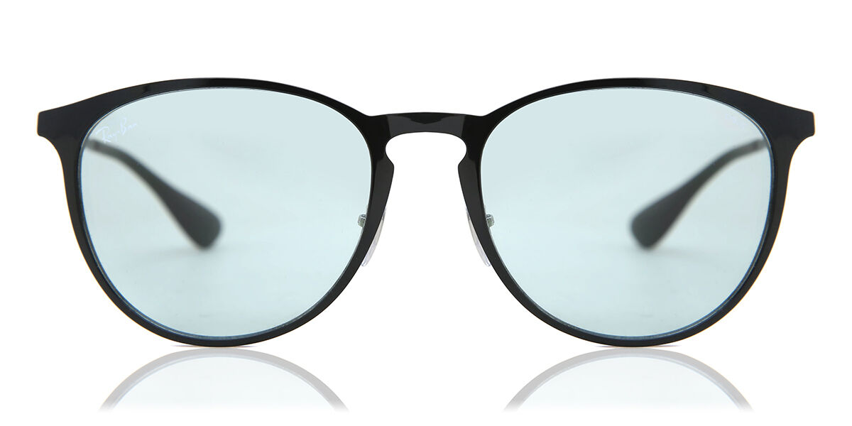 Ray-Ban RB3539 Erika Metal 002/Q5 Oval Black Sunglasses