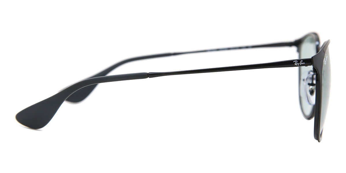 Ray-Ban RB3539 Erika Metal 002/Q5 Oval Black Sunglasses