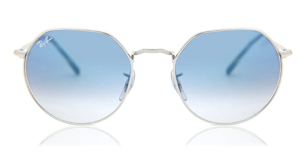 Ray-Ban JACK RB3565 003/3F サングラス Ray-Ban RB3565 Jack 003/3F Oval Silver Sunglasses