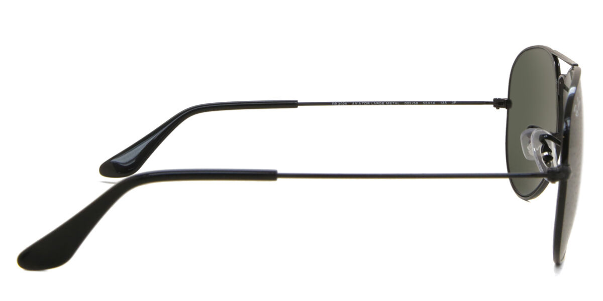 Ray-Ban RB3025 Aviator Polarized 002/58 Aviator Black Sunglasses