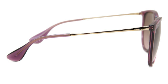 Ray-Ban Sunglasses RB4171 ERIKA  639175 havana‎ violet With Case ERIKA COLOR MIX Sunglasses in Havana and Dark Violet (54-18  main image 4