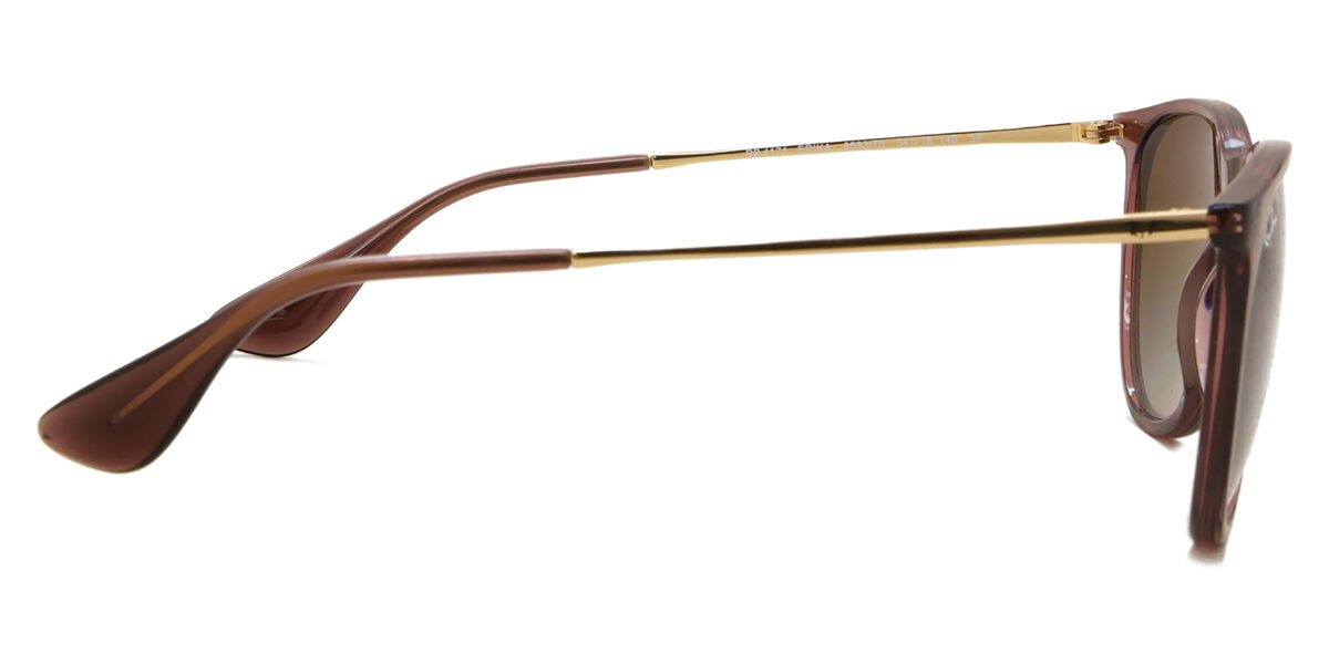 Ray-Ban RB4171 Erika Polarized 6593T5 Oval Transparent Dark Brown