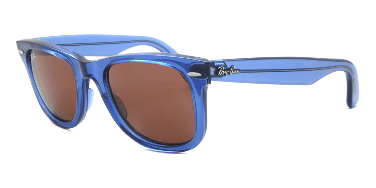 Ray-Ban RB2140 Wayfarer 6587C5 Square Transparent Blue Sunglasses