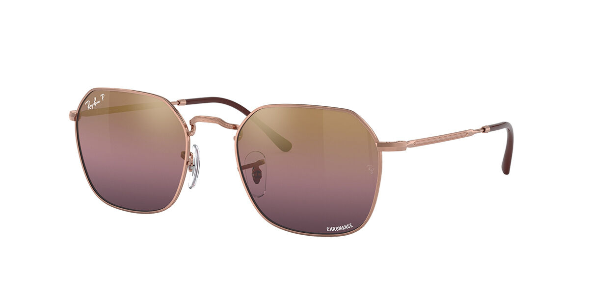 Ray-Ban RB3694 Jim 9202G9 Geometric Rose Gold Sunglasses