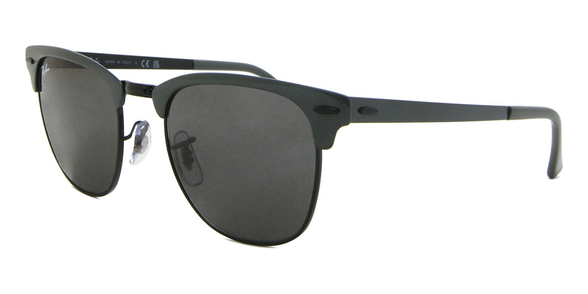 Ray-Ban RB3716 Clubmaster Metal 9256B1 Browline Grey on Black