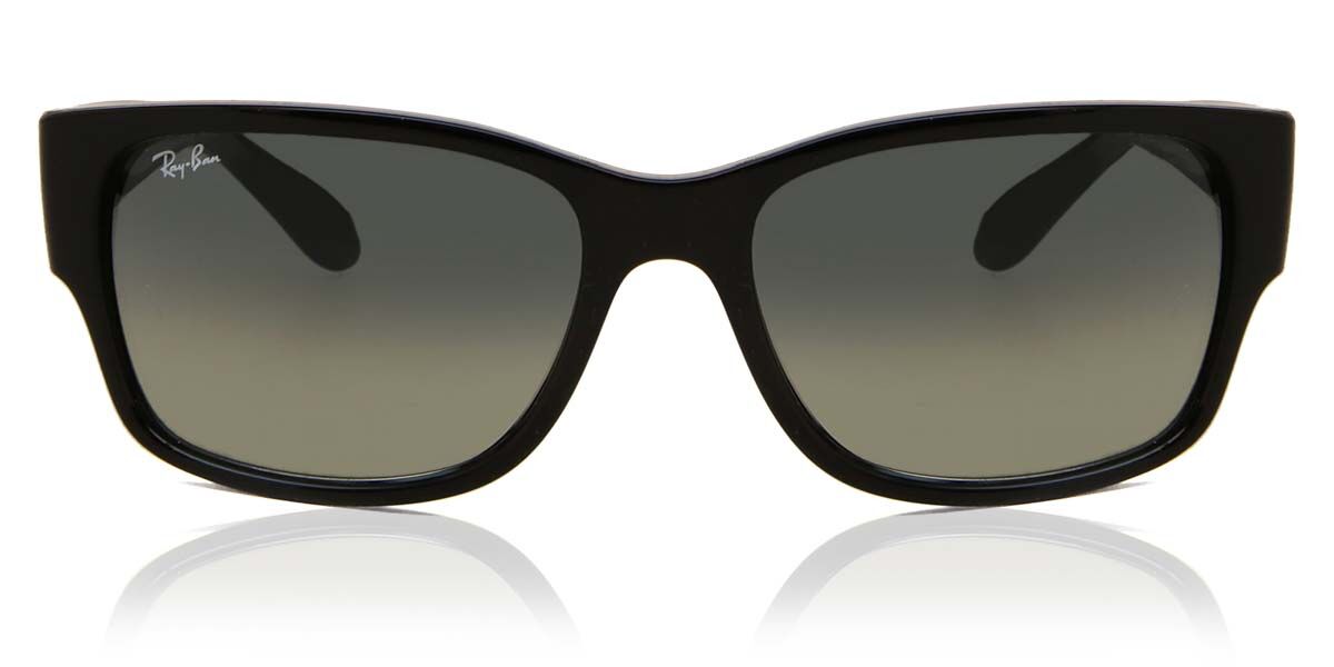 Ray-Ban RB4335 601/71 Rectangle Black Sunglasses | SmartBuyGlasses