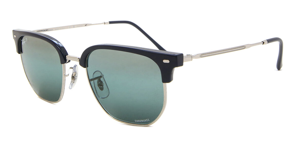 Ray-Ban RB4416 New Clubmaster 6656G6 Browline Blue on Silver