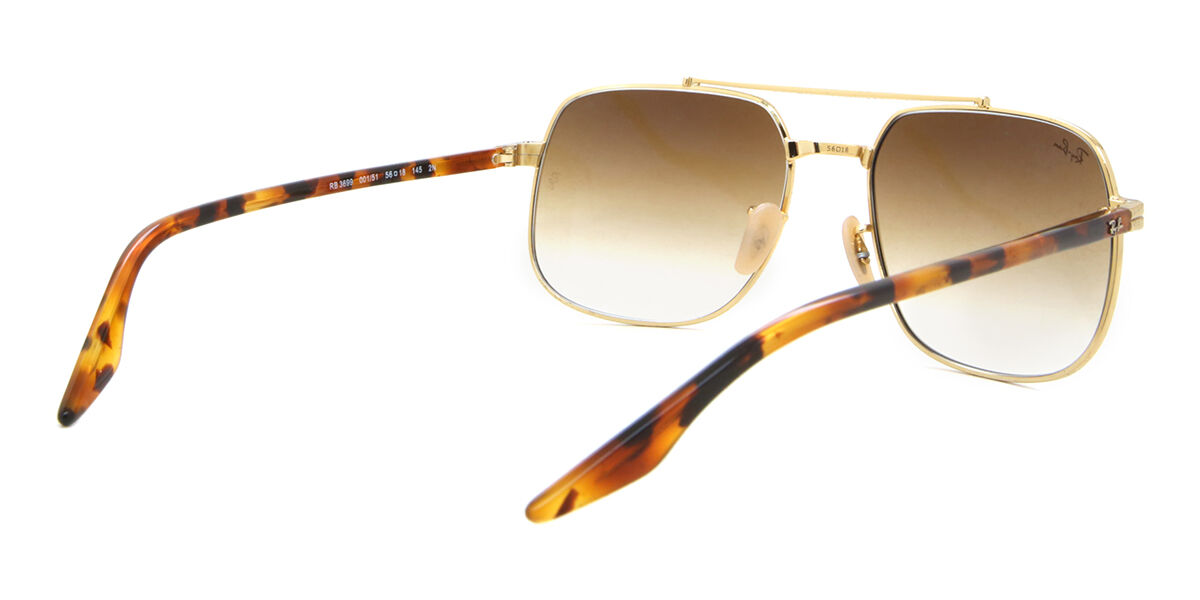 Ray-Ban RB3699 001/51 Aviator Gold Sunglasses | SmartBuyGlasses Canada