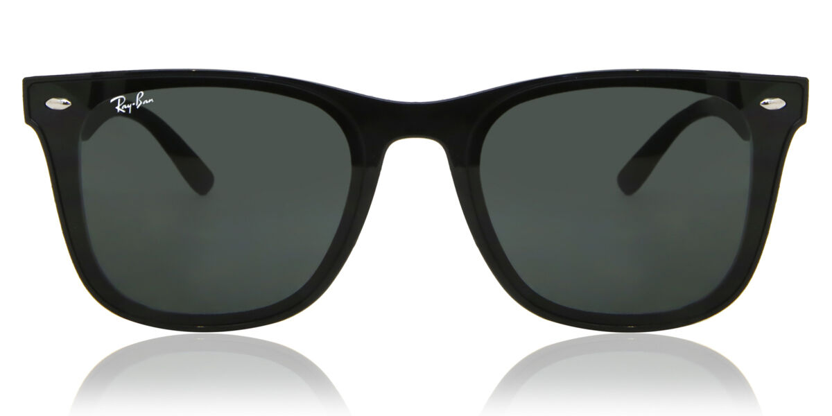 Ray-Ban RB4391D サングラス Ray-Ban RB4391D Asian Fit 601/87 Square Shiny Black Sunglasses