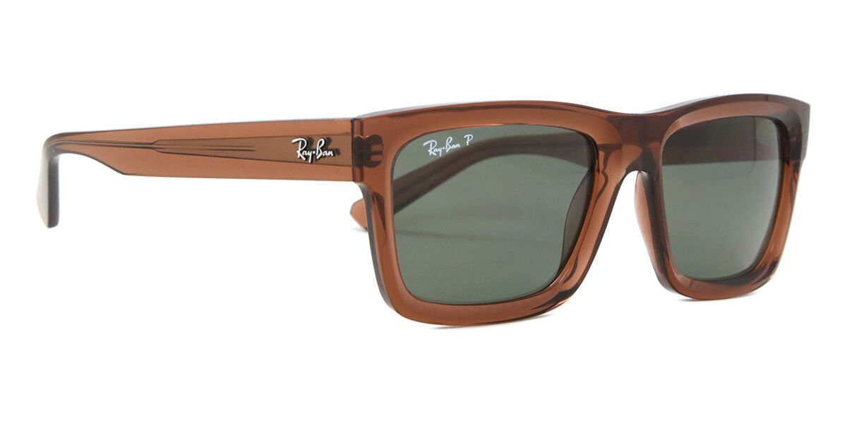Ray-Ban RB4396 Warren Polarized 66789A Rectangle Transparent Brown