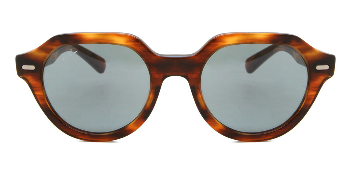 Ray-Ban RB4399 Gina 954/62 Geometric Striped Tortoise Sunglasses