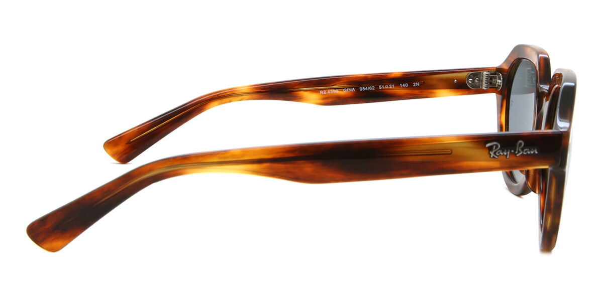 Ray-Ban RB4399 Gina 954/62 Geometric Striped Tortoise Sunglasses