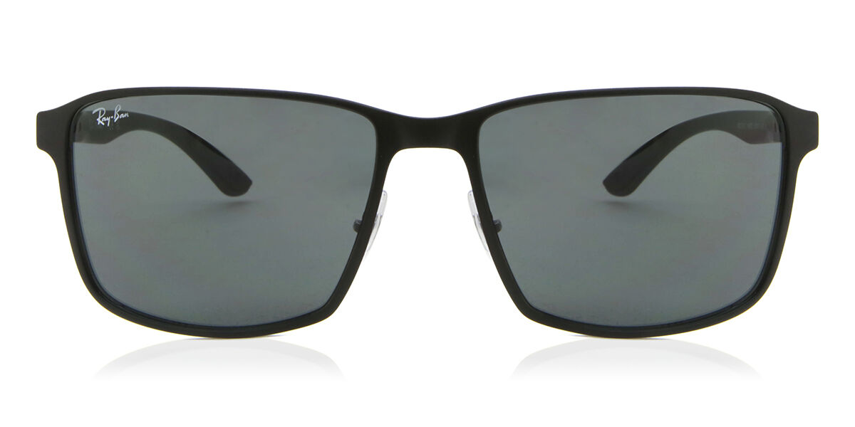 Ray-Ban RB3721 186/87 Rectangle Black on Black Sunglasses