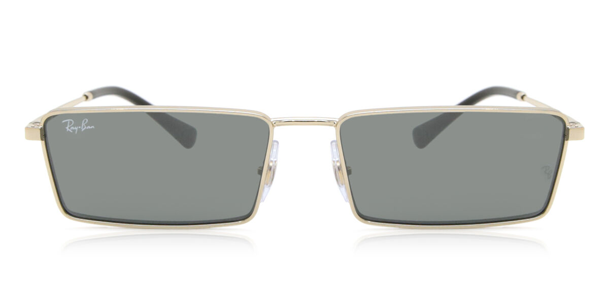 Ray-Ban RB3741 Emy 92136V Rectangle Gold Sunglasses